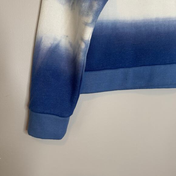 Oat Blue White Striped Turtleneck Sweatshirt Long Sleeve Cozy NWT Size S - Picture 4 of 8